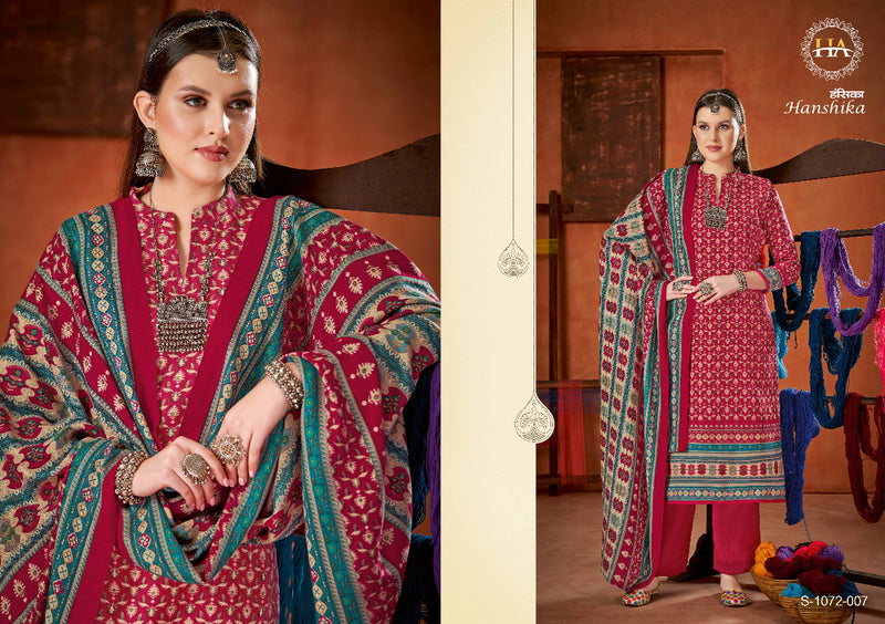 Harshit Fashion Hanshika Pashmina Printed Work Stylish Designer Party Wear Fancy Salwar Suit