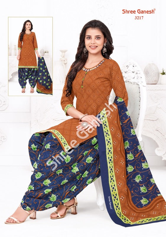 Shree Ganesh Hansika Vol 12 Part C Cotton Printed Patiyala Style Festive Wear Salwar Suits
