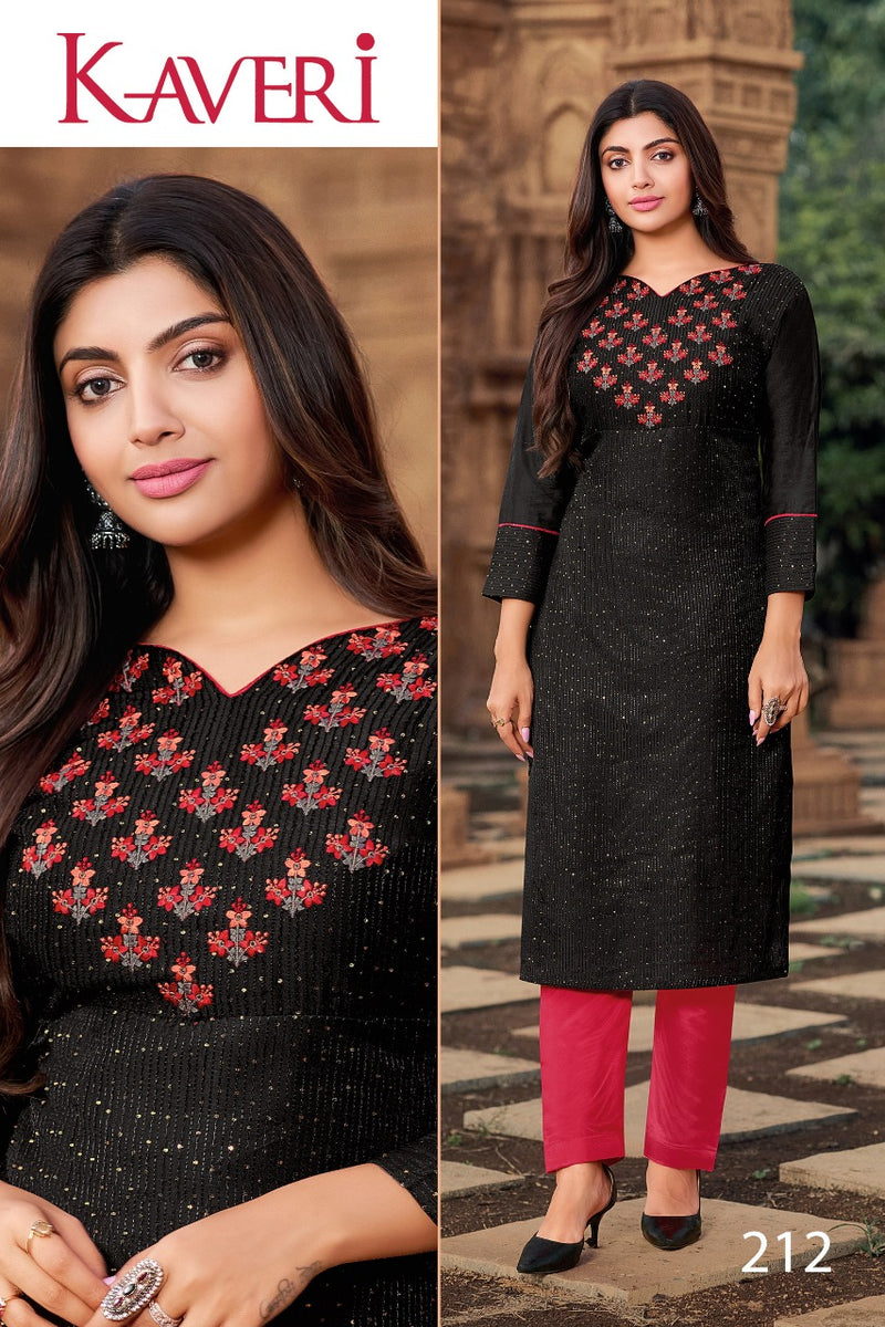 Hariyaali Kaveri Soft Silk Viscose Fancy Party Wear Kurtis