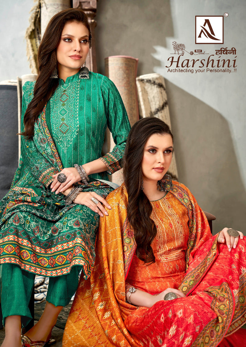 Alok Suit Harshini Pashmina With Fancy Work Stylish Designer Casual Wear Salwar Kameez