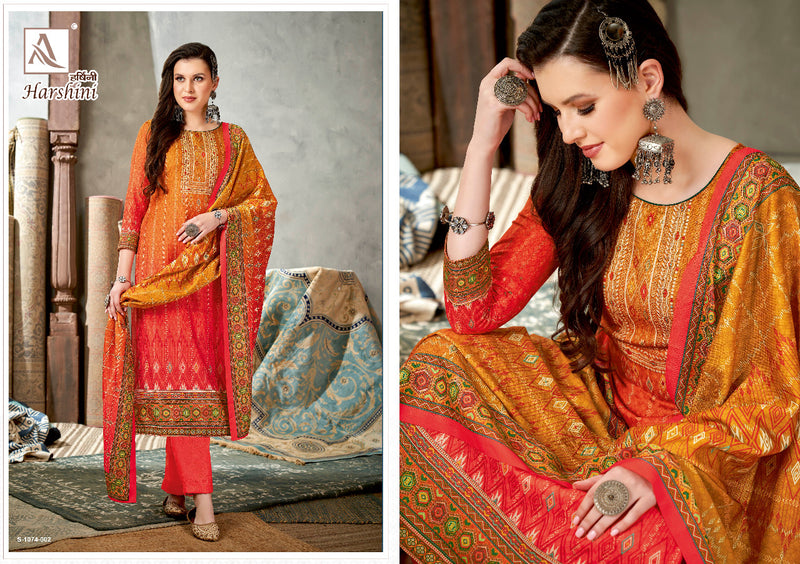 Alok Suit Harshini Pashmina With Fancy Work Stylish Designer Casual Wear Salwar Kameez