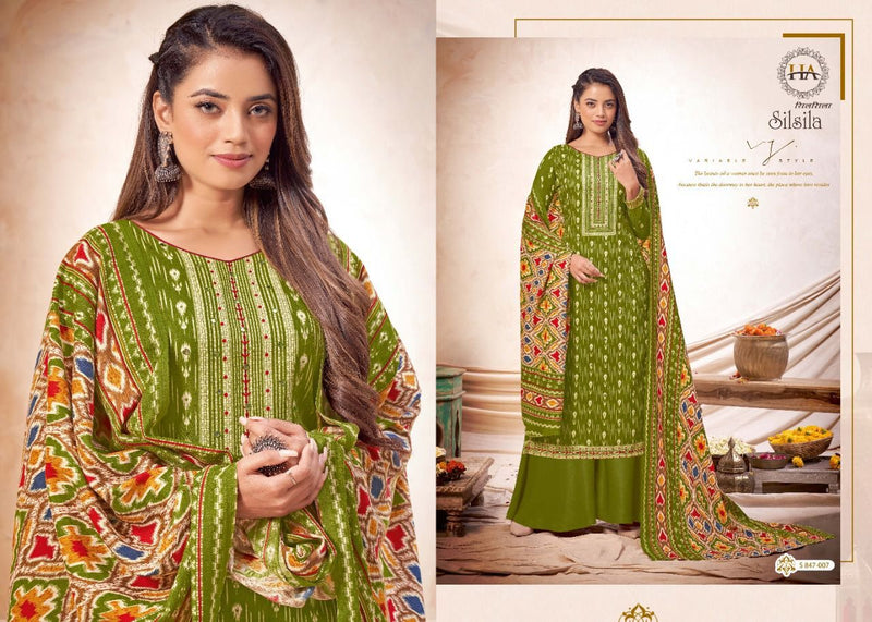 Harshit Fashion Silsila Pure Wool  Pashmina Pakistani Salwar Suits