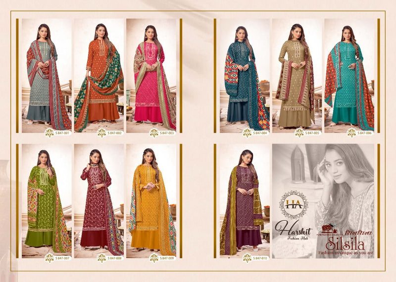 Harshit Fashion Silsila Pure Wool  Pashmina Pakistani Salwar Suits