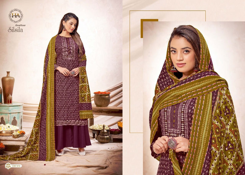 Harshit Fashion Silsila Pure Wool  Pashmina Pakistani Salwar Suits