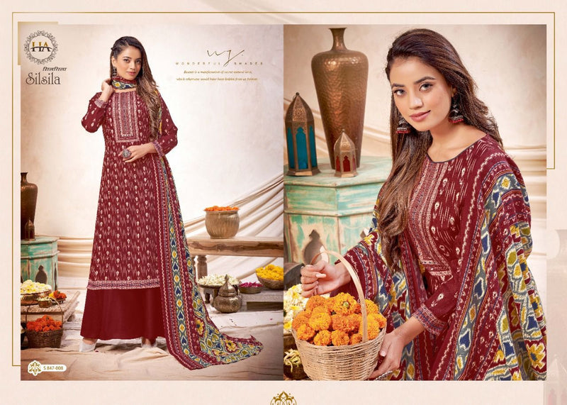 Harshit Fashion Silsila Pure Wool  Pashmina Pakistani Salwar Suits