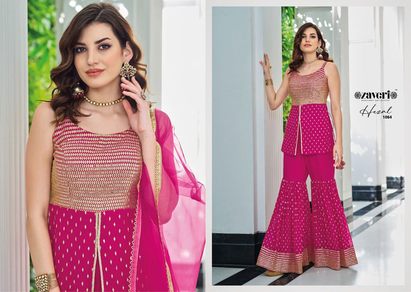 Zaveri Woman Beauty Georgette With Heavy Embroidery work Stylish Designer Party Wear Kurti