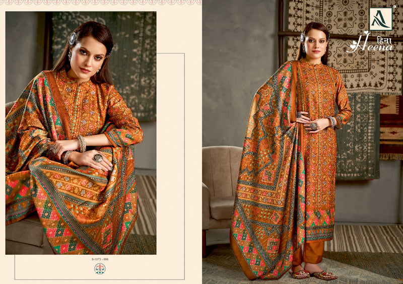 Alok Suit Heena Pashmina With Heavy Beautiful Work Stylish Designer Printed Work Casual Look Salwar Kameez