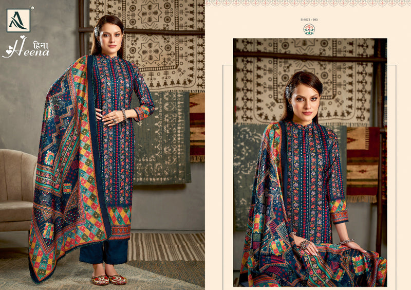 Alok Suit Heena Pashmina With Heavy Beautiful Work Stylish Designer Printed Work Casual Look Salwar Kameez