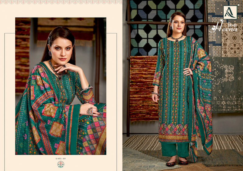 Alok Suit Heena Pashmina With Heavy Beautiful Work Stylish Designer Printed Work Casual Look Salwar Kameez