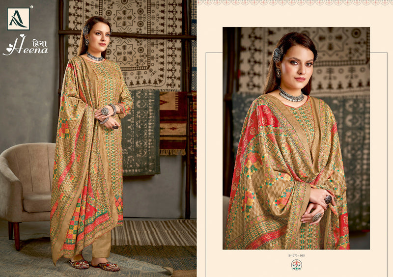 Alok Suit Heena Pashmina With Heavy Beautiful Work Stylish Designer Printed Work Casual Look Salwar Kameez