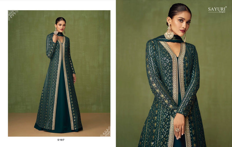 Sayuri Heer Georgette With Heavy Embroidery Work Stylish Designer Wedding Wear Long Kurti