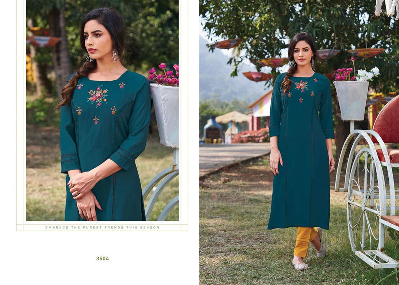 Rangoon Heer Muslin Designer Party Wear Fancy Embroidered Kurtis