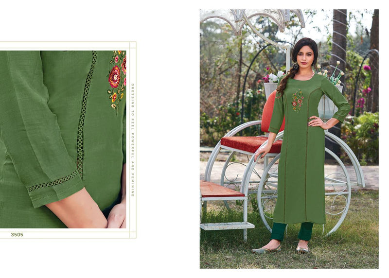 Rangoon Heer Muslin Designer Party Wear Fancy Embroidered Kurtis