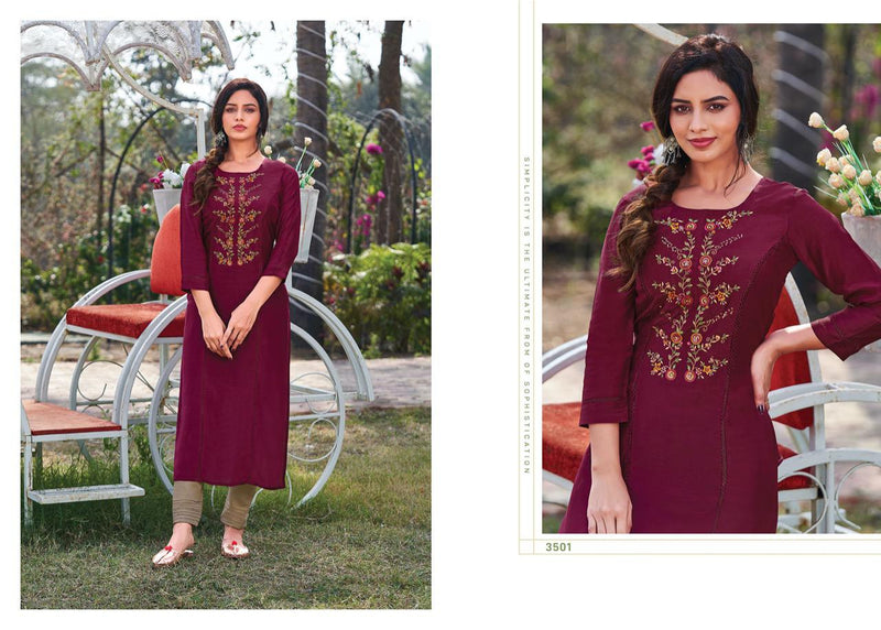 Rangoon Heer Muslin Designer Party Wear Fancy Embroidered Kurtis