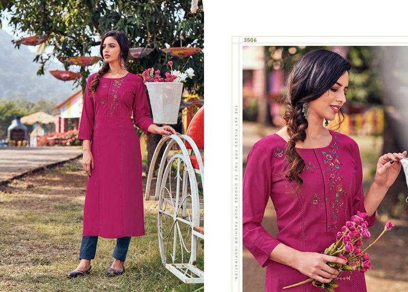 Rangoon Heer Muslin Designer Party Wear Fancy Embroidered Kurtis