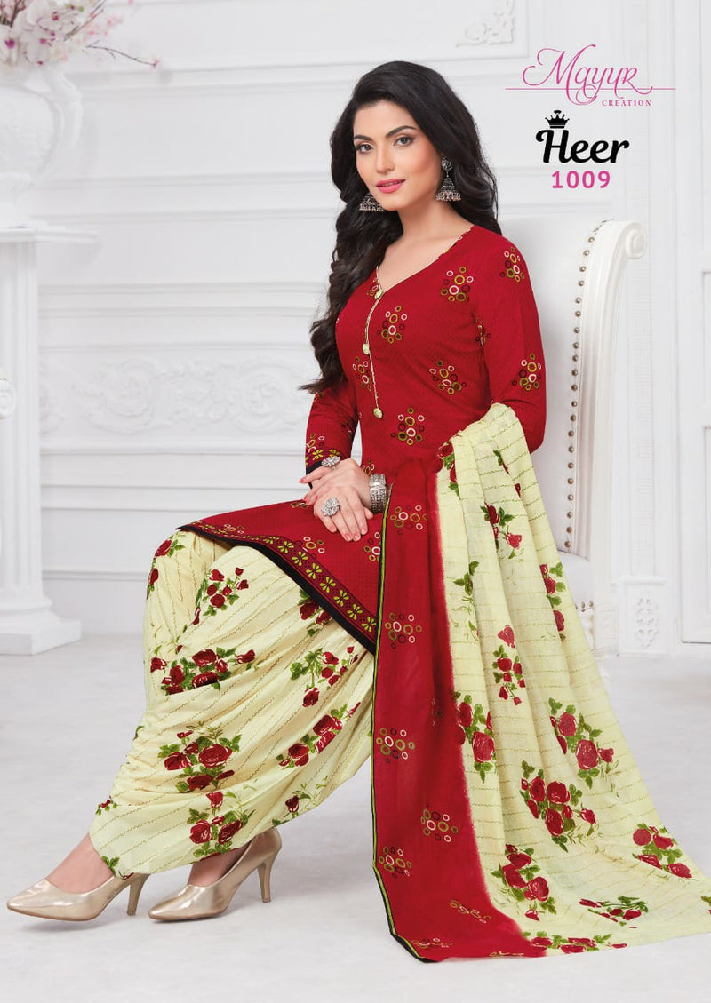 Mayur Creation Heer Vol 1 Cotton Printed Festive Wear Salwar Suits