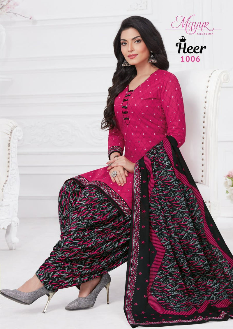 Mayur Creation Heer Vol 1 Cotton Printed Festive Wear Salwar Suits