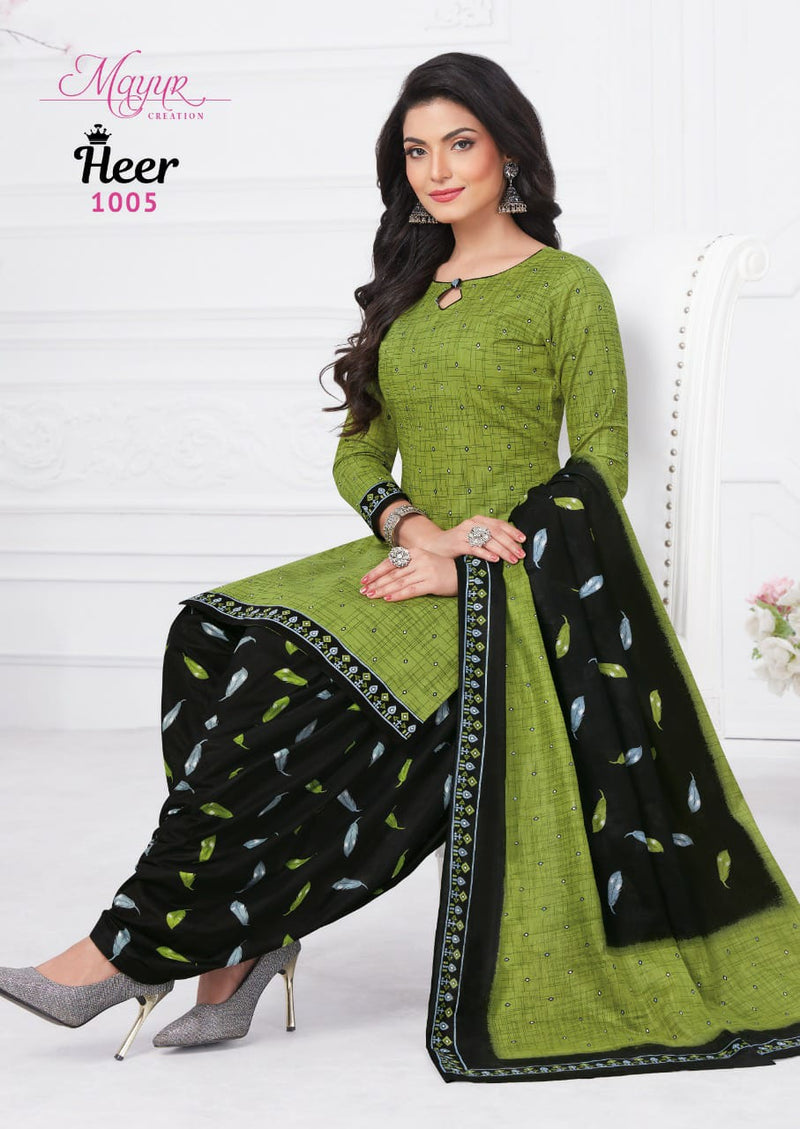 Mayur Creation Heer Vol 1 Cotton Printed Festive Wear Salwar Suits