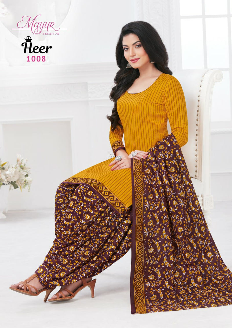 Mayur Creation Heer Vol 1 Cotton Printed Festive Wear Salwar Suits
