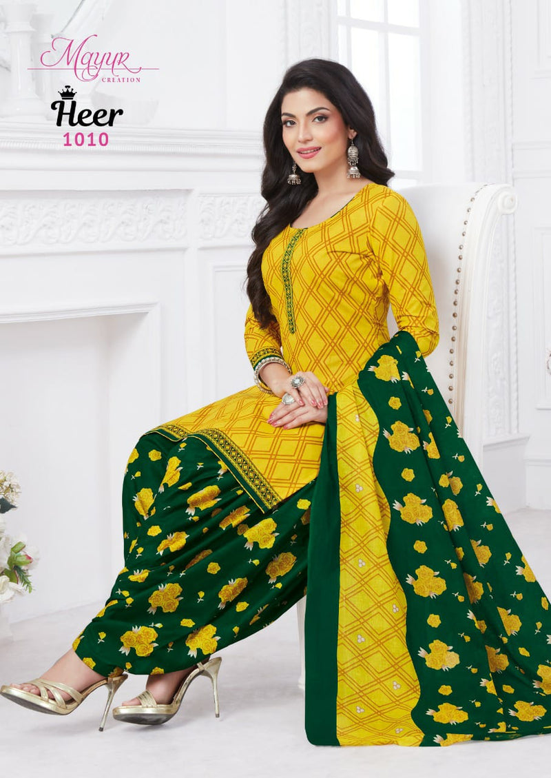 Mayur Creation Heer Vol 1 Cotton Printed Festive Wear Salwar Suits