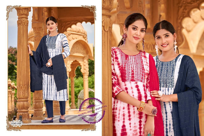 Poonam Hello Saburi Chanderi With Printed Work Stylish Designer Party Wear Beautiful Kurti