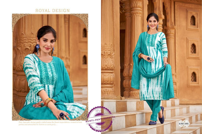 Poonam Hello Saburi Chanderi With Printed Work Stylish Designer Party Wear Beautiful Kurti