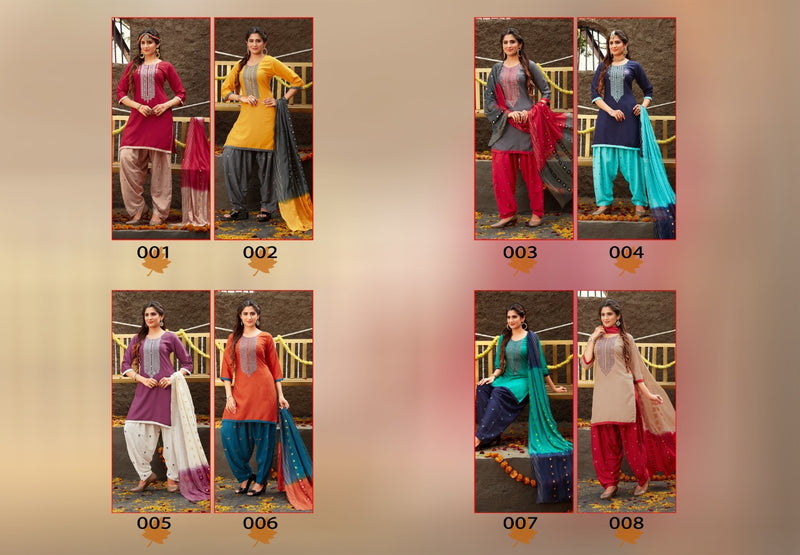 Master Hi Fashion Rayon Patiyala Style Festive Wear Ready Made Salwar Suits