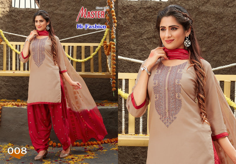 Master Hi Fashion Rayon Patiyala Style Festive Wear Ready Made Salwar Suits