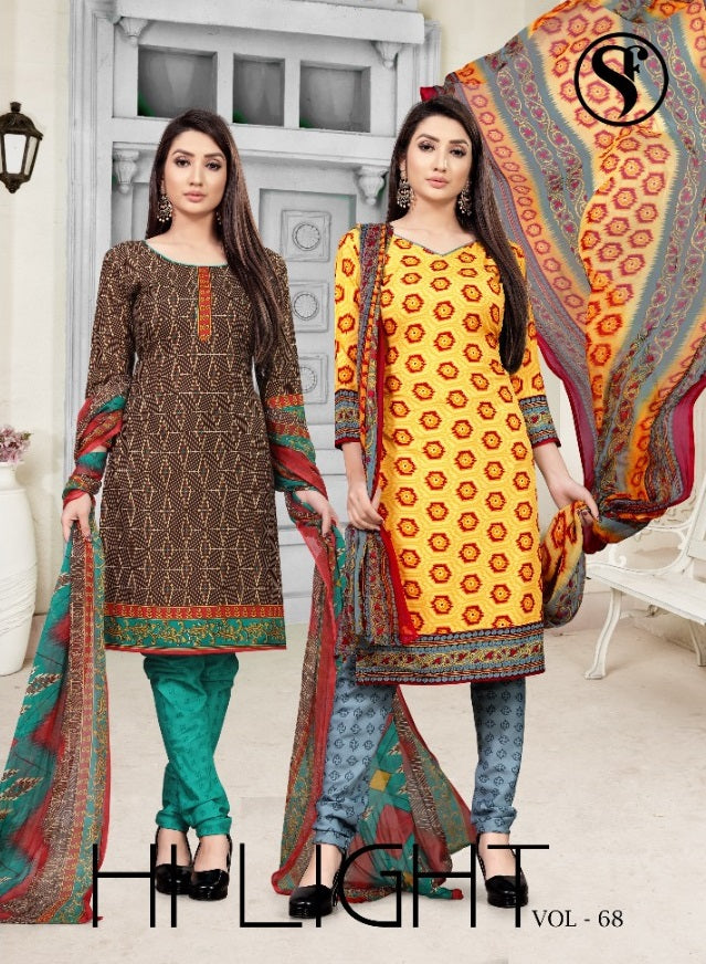 Sweety Fashion Hi Light Vol 68 Crap Stylish Designer Casual Wear Printed Salwar Suit
