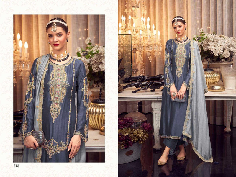 Aiqa Lifestyle Hoonar Silk With Heavy Embroidery Work Stylish Designer Festive Wear Salwar Kameez