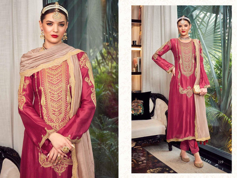 Aiqa Lifestyle Hoonar Silk With Heavy Embroidery Work Stylish Designer Festive Wear Salwar Kameez