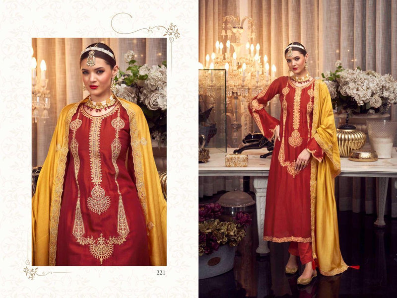 Aiqa Lifestyle Hoonar Silk With Heavy Embroidery Work Stylish Designer Festive Wear Salwar Kameez