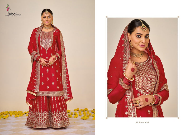 Eba Lifestyle Hurma Vol 38 Chinon With Fancy Elegant Stylish Designer Festive Wear Salwar Kameez