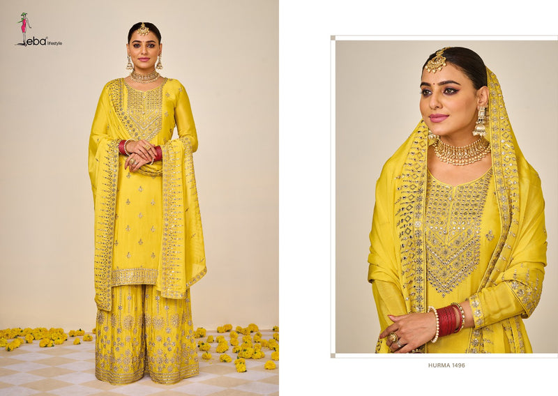 Eba Lifestyle Hurma Vol 38 Chinon With Fancy Elegant Stylish Designer Festive Wear Salwar Kameez