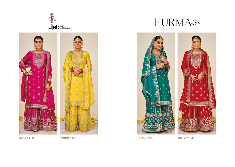 Eba Lifestyle Hurma Vol 38 Chinon With Fancy Elegant Stylish Designer Festive Wear Salwar Kameez