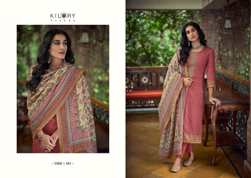 Kilory Trends Husna Jam Cotton Party Wear Salwar Suits With Fancy Embroidery