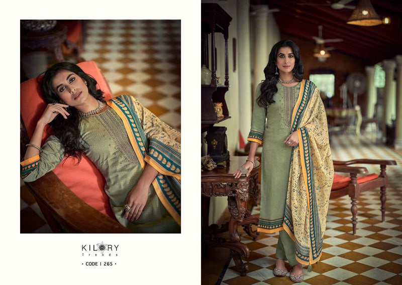 Kilory Trends Husna Jam Cotton Party Wear Salwar Suits With Fancy Embroidery