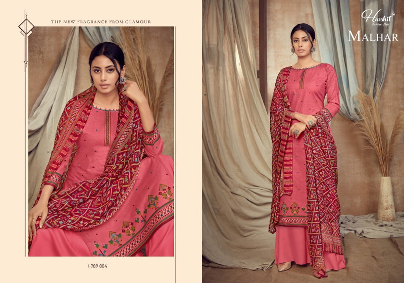 Harshit Fashion Hub Malhar Cambric Digital Print Mirror Work Salwar Suits