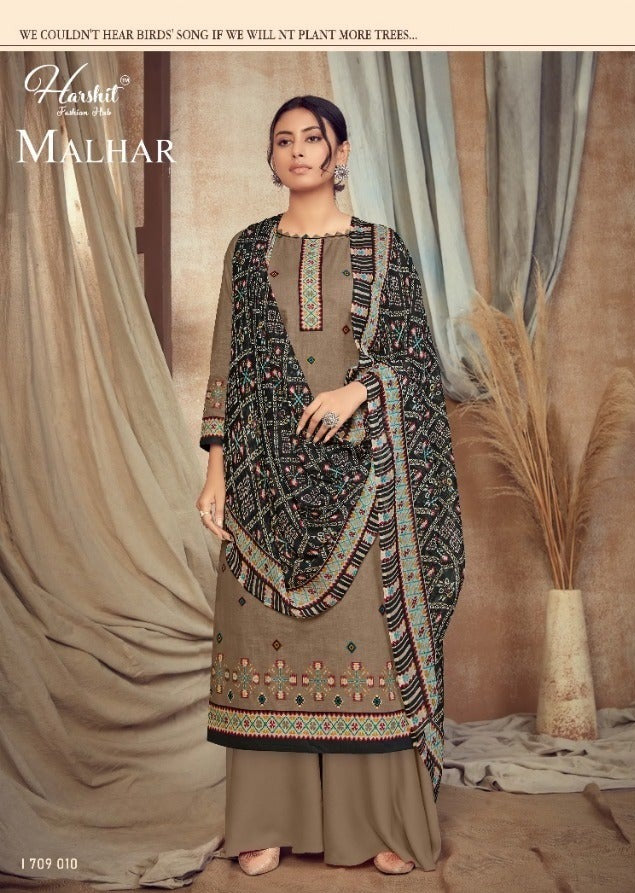 Harshit Fashion Hub Malhar Cambric Digital Print Mirror Work Salwar Suits