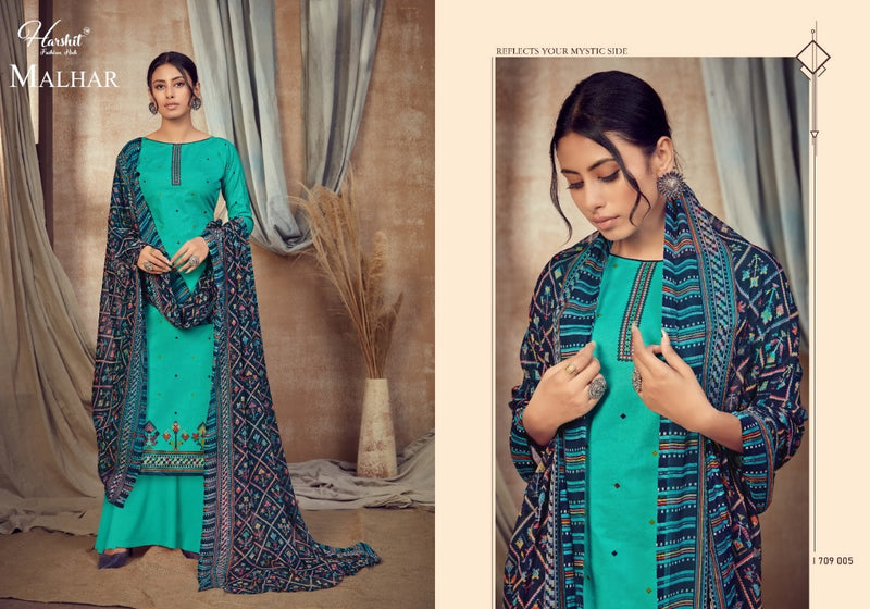 Harshit Fashion Hub Malhar Cambric Digital Print Mirror Work Salwar Suits