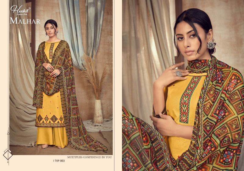 Harshit Fashion Hub Malhar Cambric Digital Print Mirror Work Salwar Suits