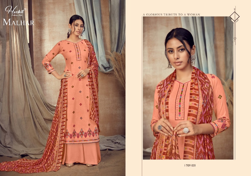 Harshit Fashion Hub Malhar Cambric Digital Print Mirror Work Salwar Suits