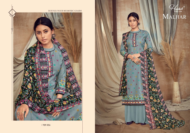 Harshit Fashion Hub Malhar Cambric Digital Print Mirror Work Salwar Suits