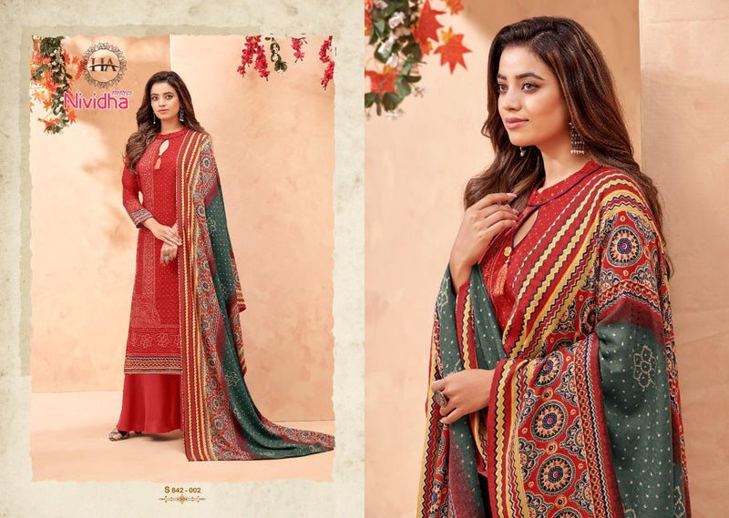 Harshit Fashion Hub Nividha Pashmina Digital Style Print Suit