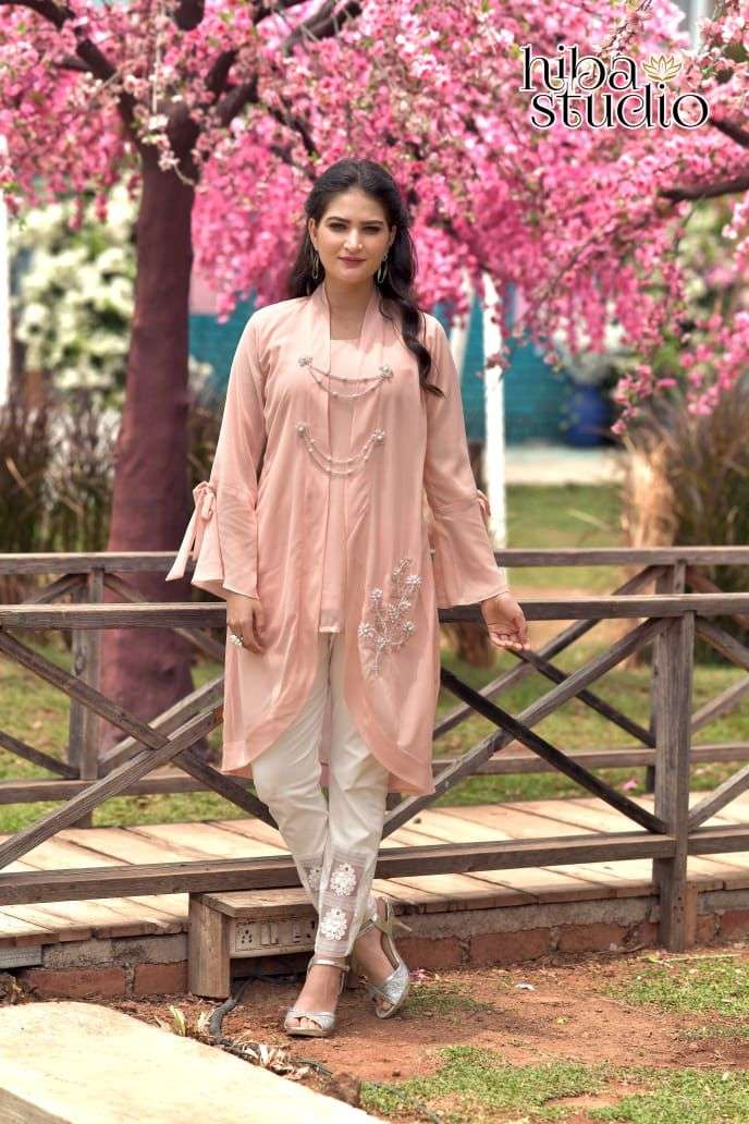 Hiba Studio Presents Lpc Vol 41 Georgette Designer Stylish Pakistani Kurti