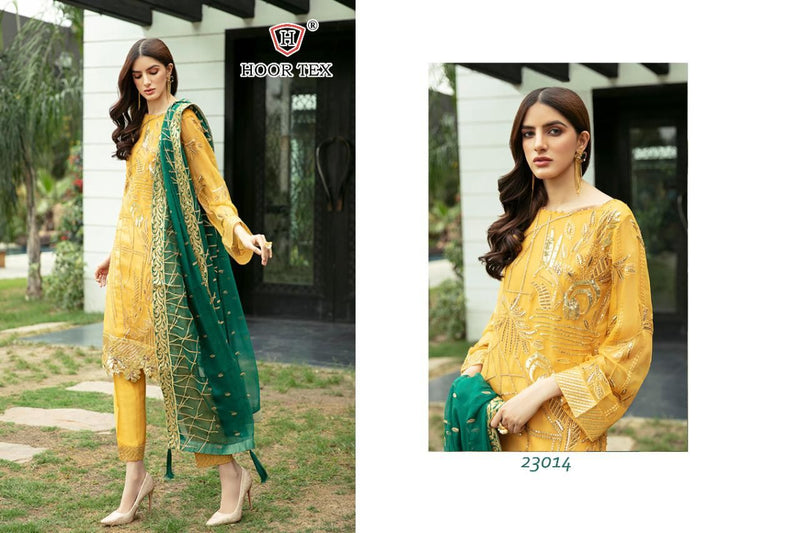 Hoor Tex 23014 Heavy Georgette Heavy Embroidery Sequence Work Salwar Suit