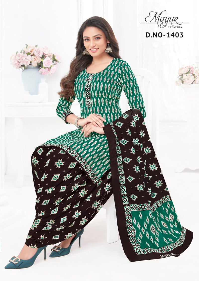 Mayur Creation Ikkat Vol 14 Cotton Printed Designer Salwar Kameez