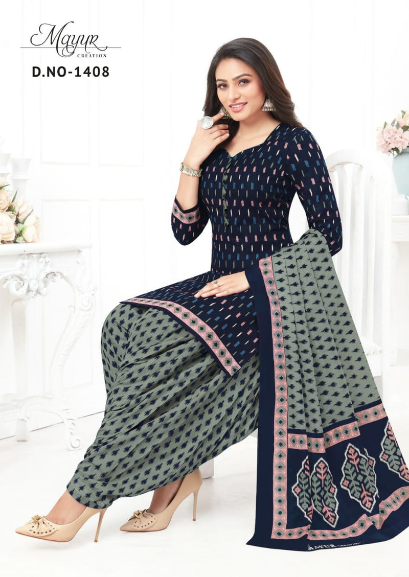 Mayur Creation Ikkat Vol 14 Cotton Printed Designer Salwar Kameez