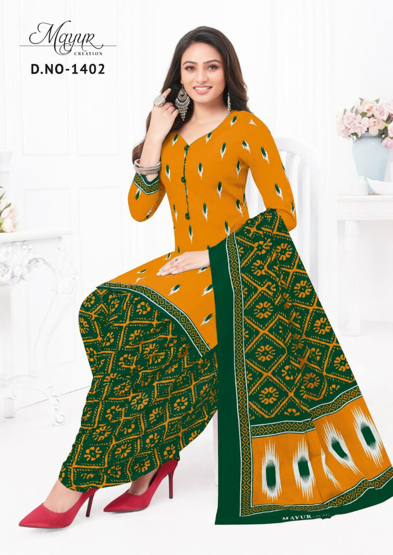 Mayur Creation Ikkat Vol 14 Cotton Printed Designer Salwar Kameez
