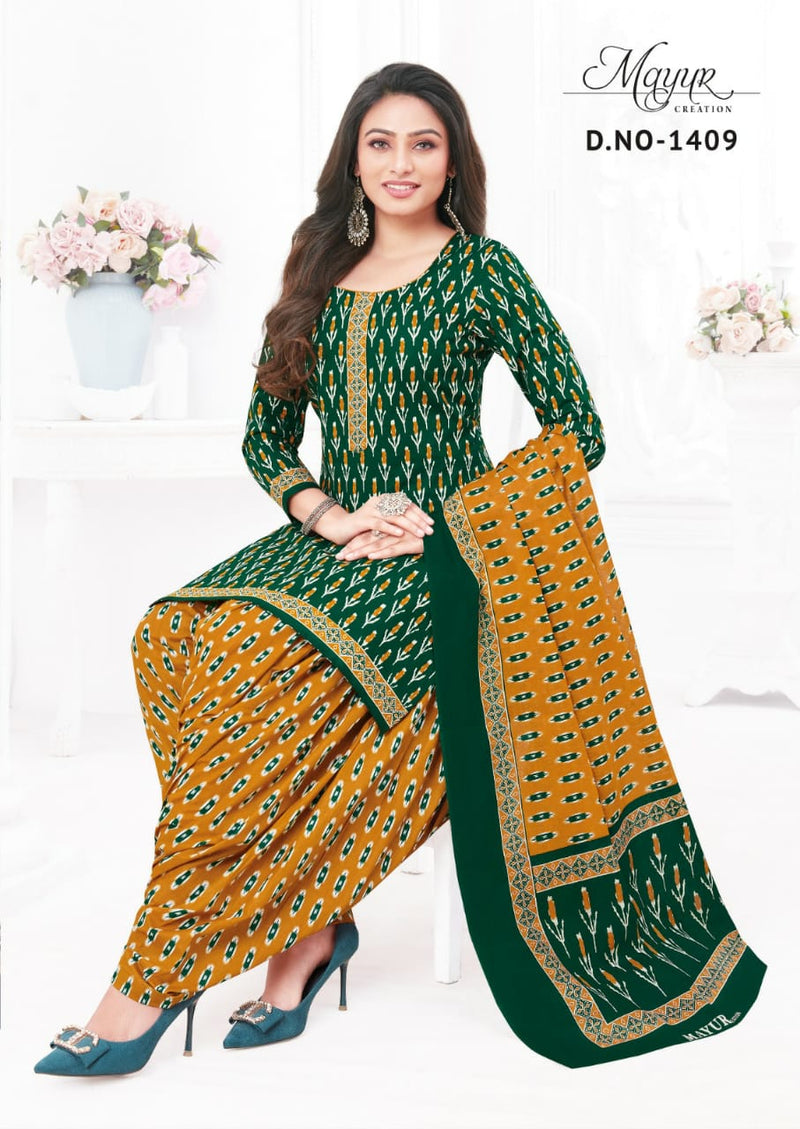 Mayur Creation Ikkat Vol 14 Cotton Printed Designer Salwar Kameez